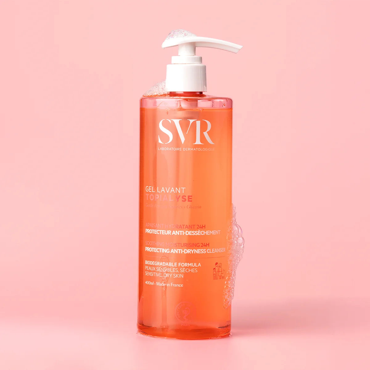 Svr topialyse gel de limpeza rosto, corpo e cabelo 1l