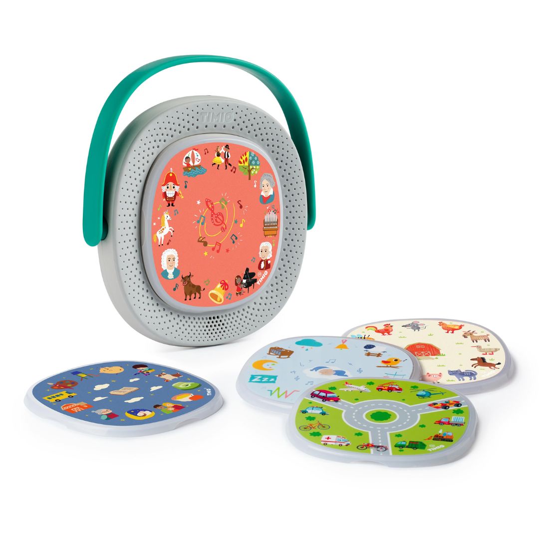 Timio starter pack - leitor educativo interativo com 5 discos +24 meses
