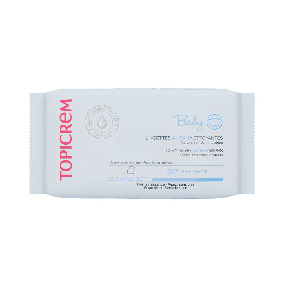 Topicrem baby pack promo toalhitas de água 60 unidades  3+1