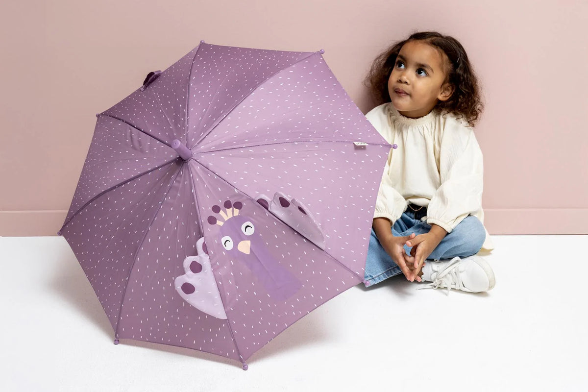 Trixie guarda-chuva infantil - mrs. peacock +3 anos