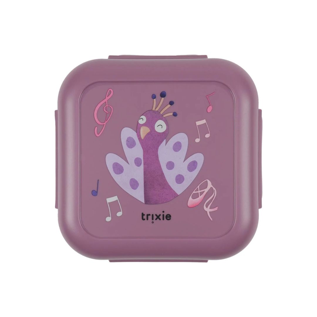 Trixie lancheira pequena com clip - ballerina mrs. peacock +3 anos