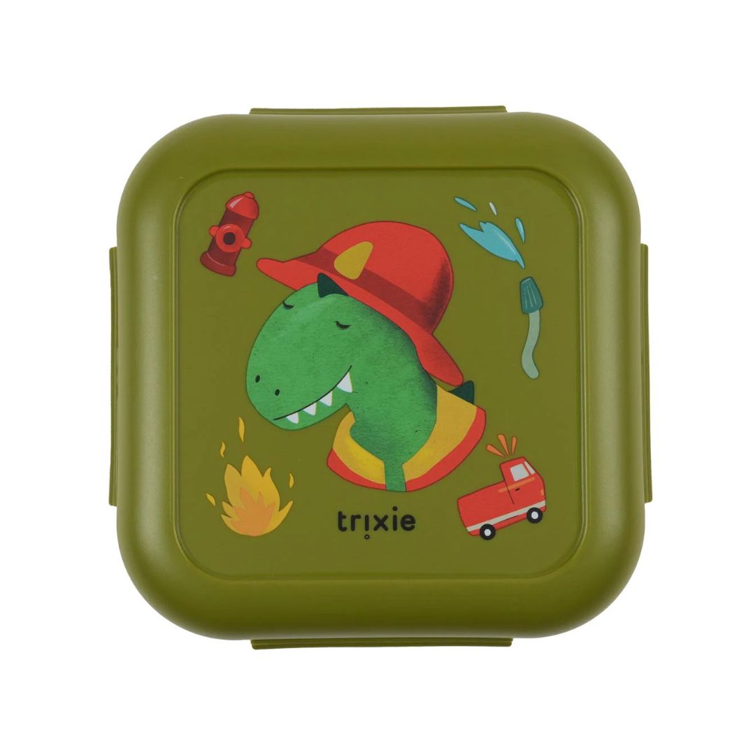 Trixie lancheira pequena com clip - fireman mr. dino +3 anos
