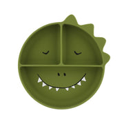 Trixie prato de silicone com divisórias e ventosa - mr. dino +4 meses