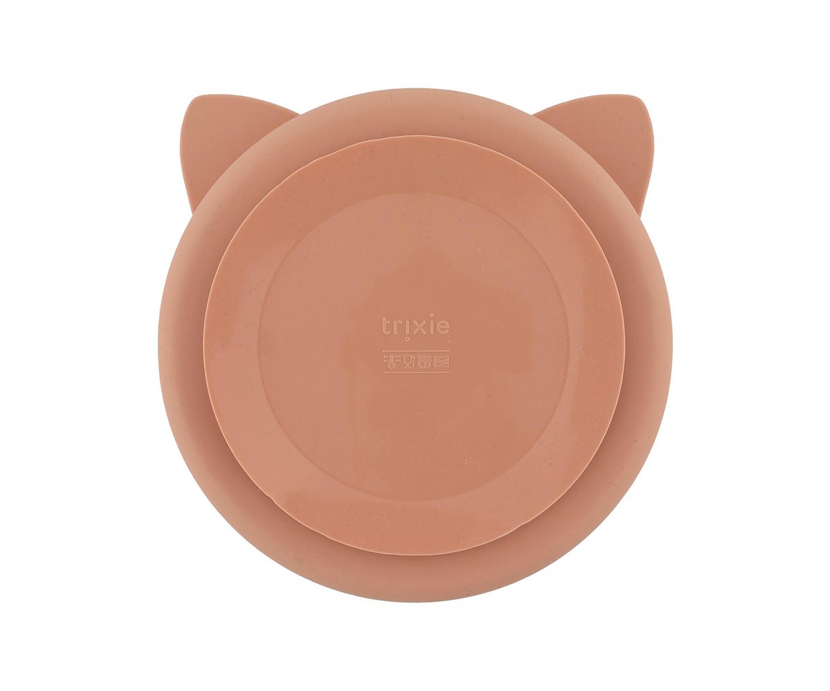Trixie prato de silicone com divisórias e ventosa - mrs. cat +4 meses