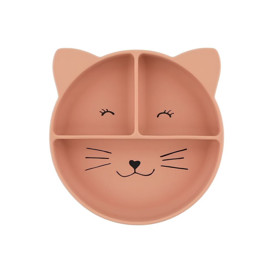 Trixie prato de silicone com divisórias e ventosa - mrs. cat +4 meses