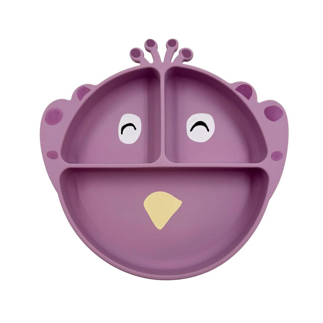 Trixie prato de silicone com divisórias e ventosa - mrs. peacock +4 meses