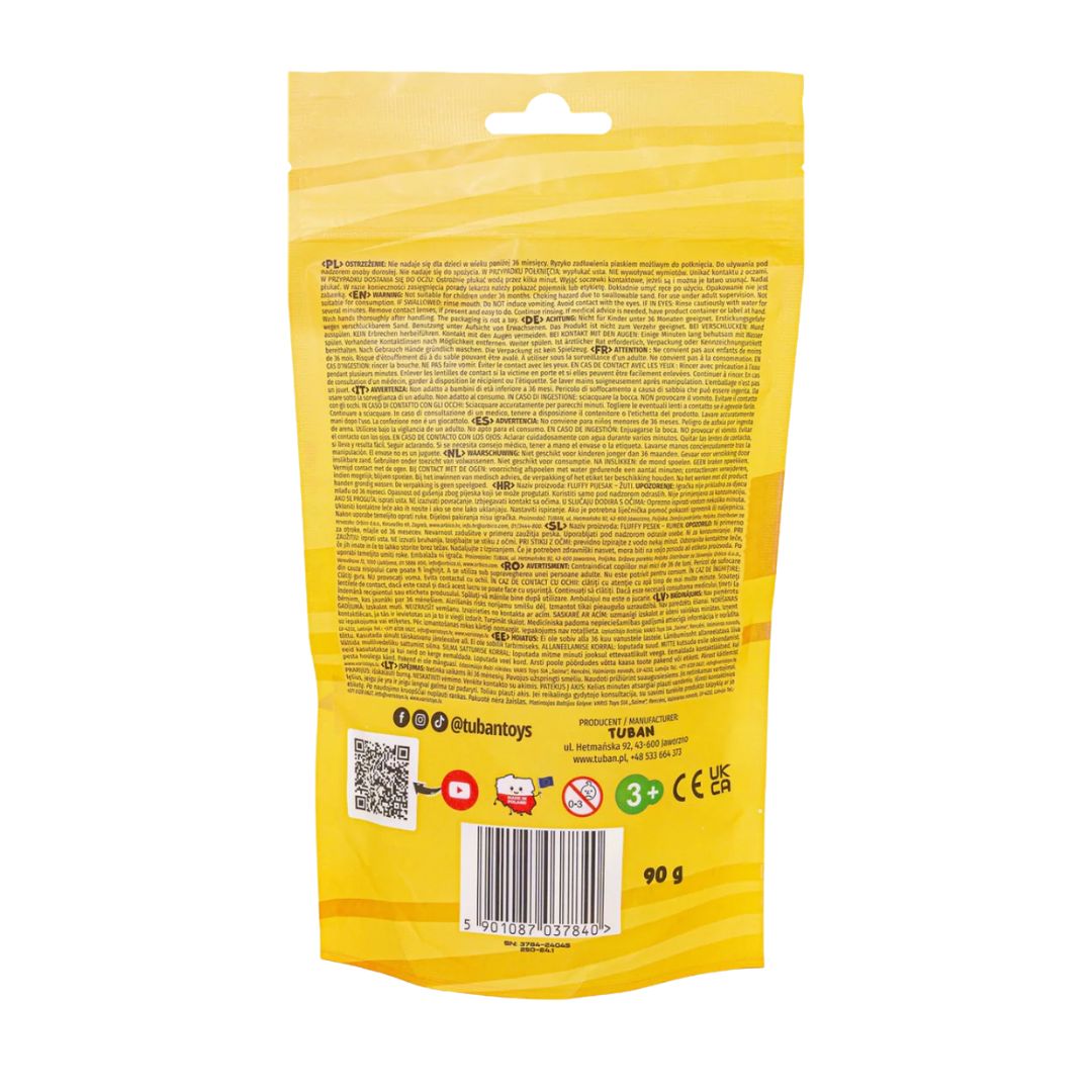 Tuban fluffy sand areia amarela 90g +3 anos
