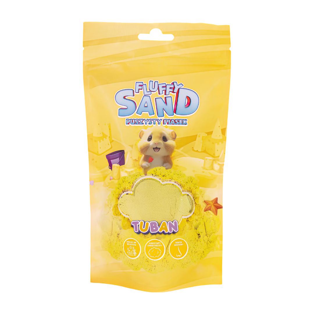 Tuban fluffy sand areia amarela 90g +3 anos