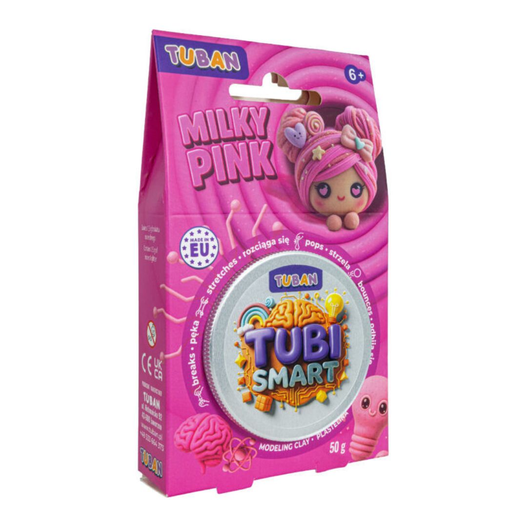 Tuban tubi smart milky pink massa de modelar 50g +6 anos