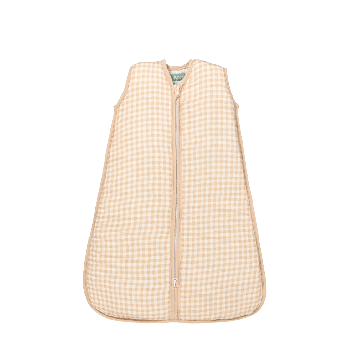 Molis&co saco de dormir para bebê - musselina de bambu - areia de vichy - tog 1 0-6m (56-68 cm)