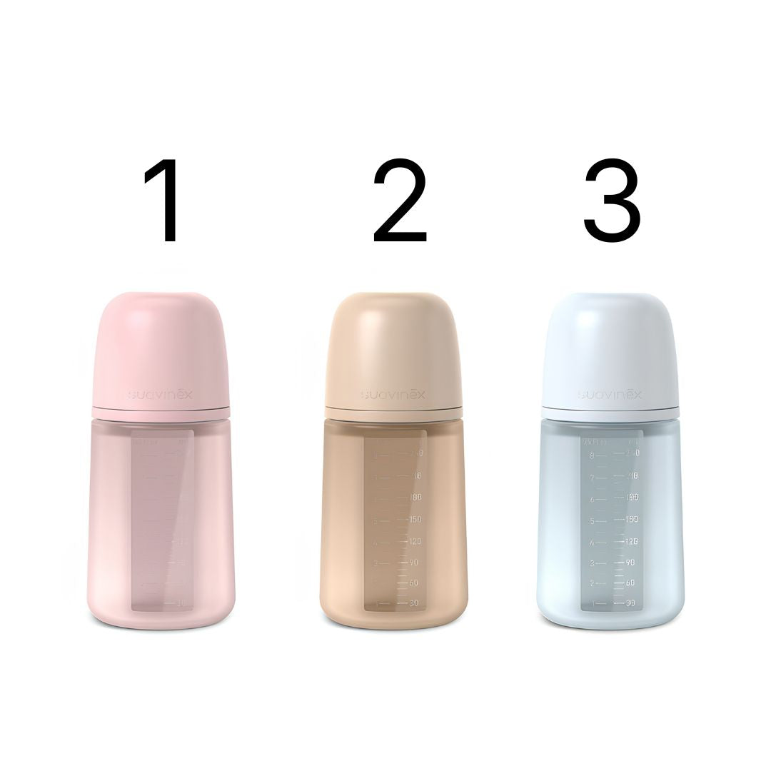 Suavinex selection biberão silicone tetina fisiológica +3m soft 240ml