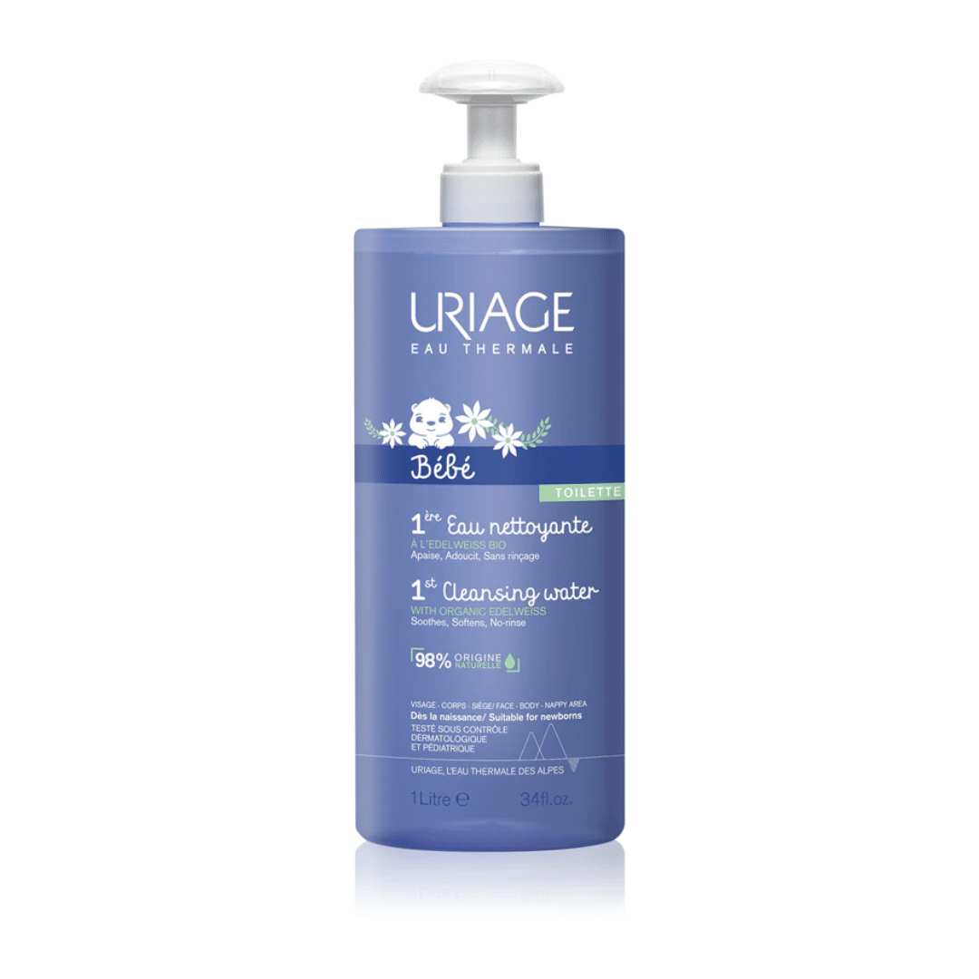 Uriage bebé 1ª água de limpeza sem enxaguamento 1000ml