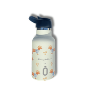 Garrafa termo runbott 350ml la tortuguita blanca cães tampa sport