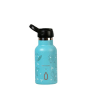 Garrafa termo runbott 350ml floresta azul tampa sport