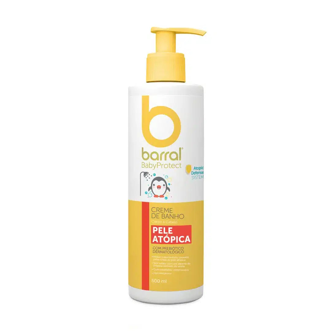 Barral babyprotect creme de banho pele atópica 500 ml
