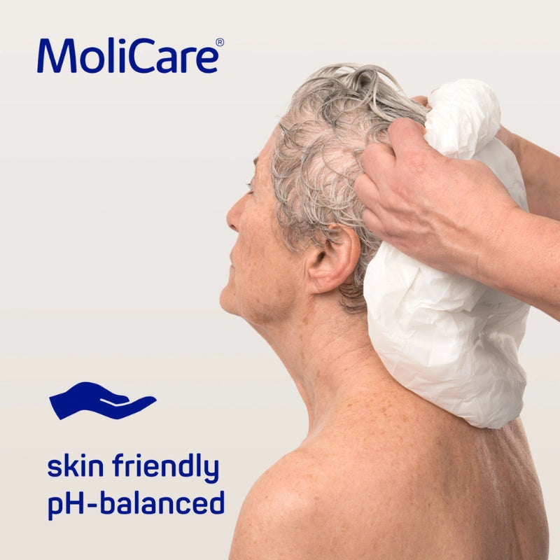 Touca de lavagem do cabelo sem enxaguar molicare