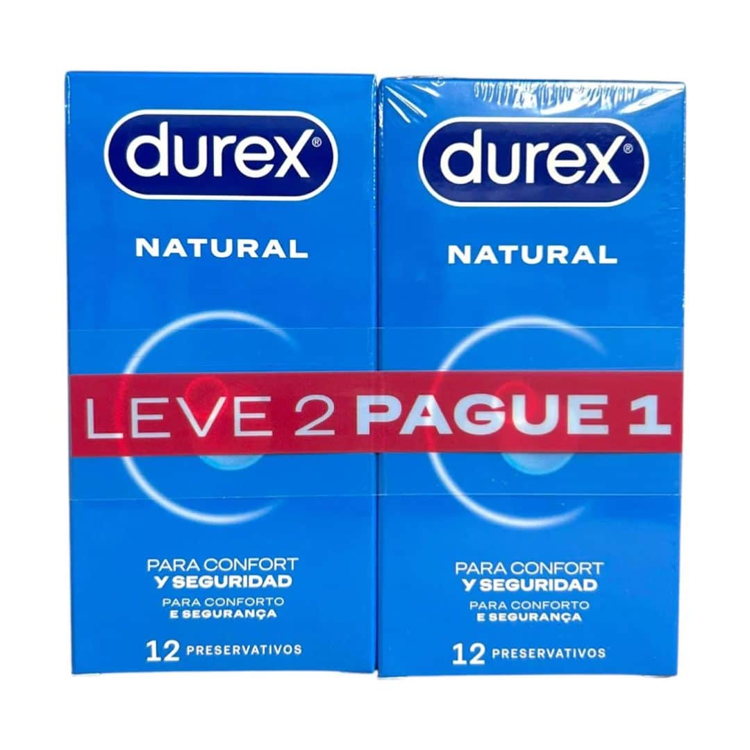 Durex preservativos natural plus 12+12 (promo)