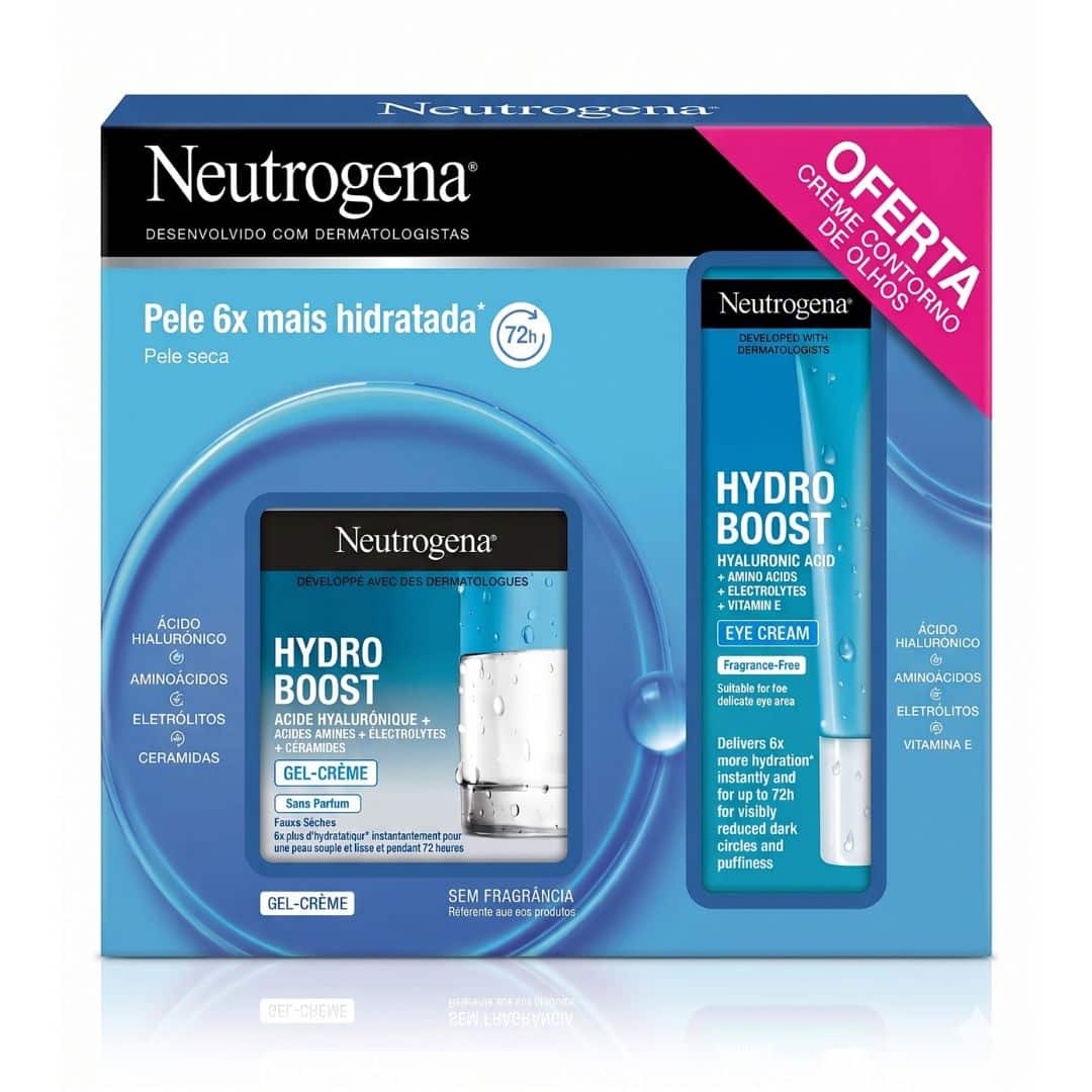 Neutrogena hydro boost coffret gel-creme oferta contorno de olhos 15 ml