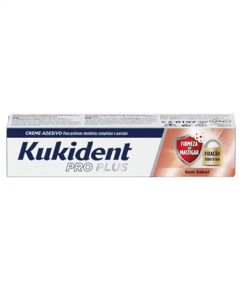 Kukident pro plus firmeza ao mastigar sem sabor 40g